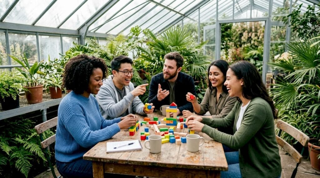 Un moment d’échange convivial et stimulant en équipe