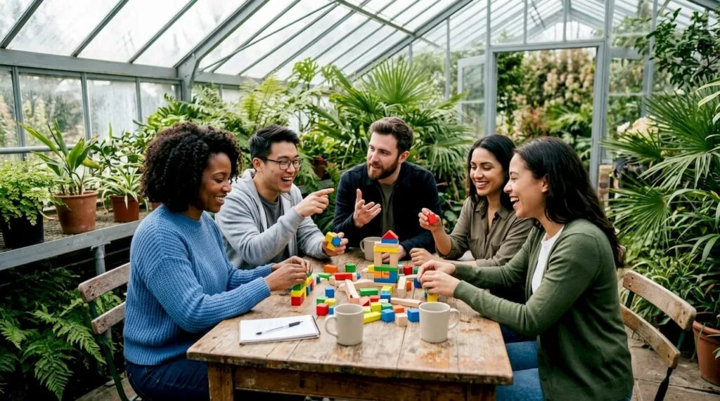 Un moment d’échange convivial et stimulant en équipe